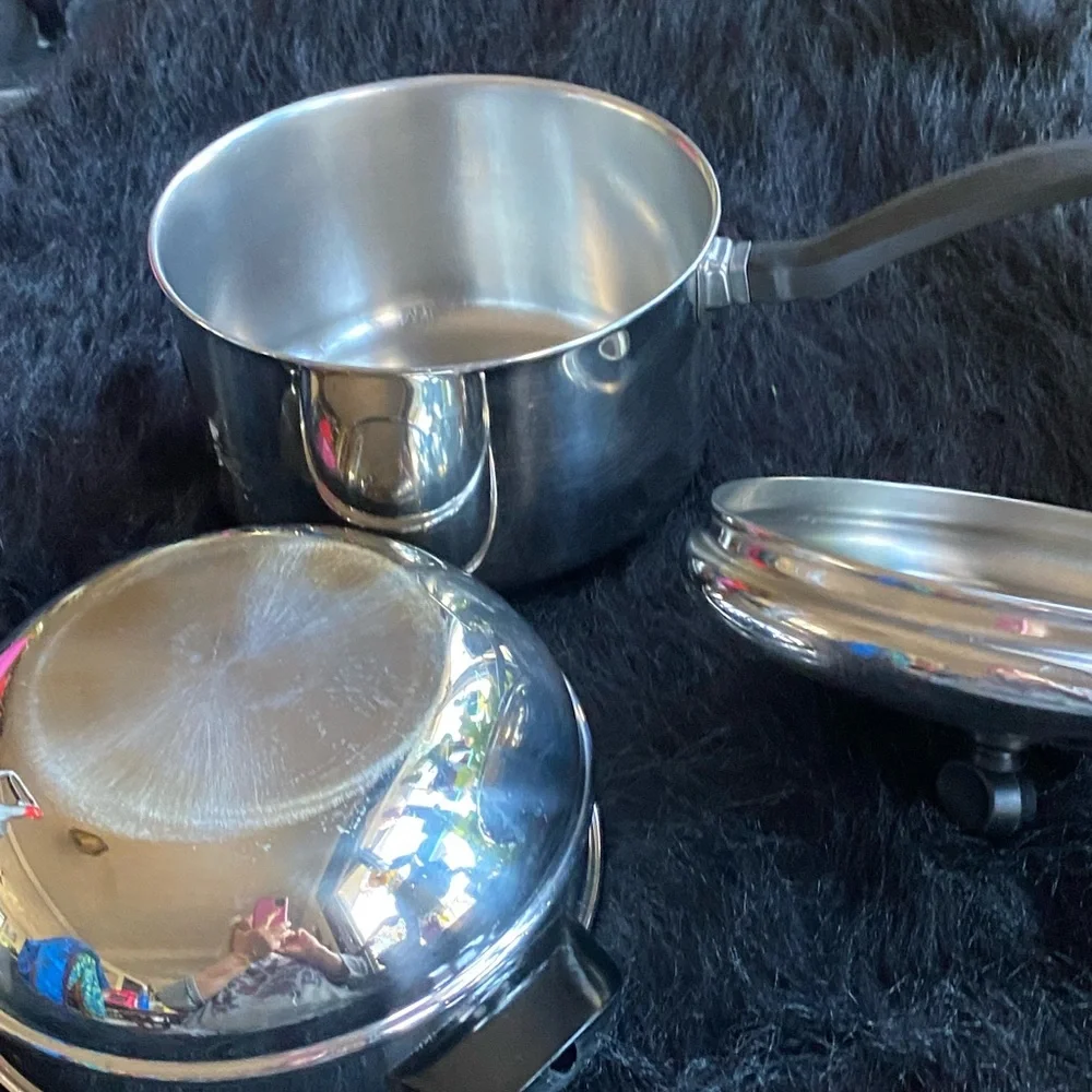 Farberware Double Boiler 3 Qt Pan, Upper, & Lid